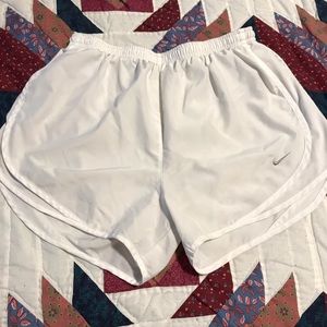 White Nike Dri-Fit Shorts